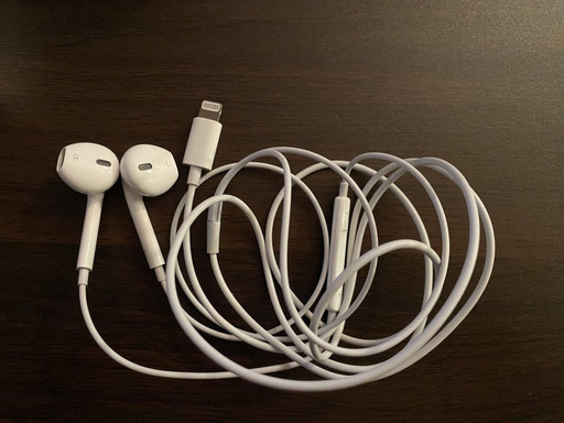 アップル純正品　インナーイヤー　イヤホン　EarPods with Lightning Connector MMTN2J/A