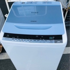 北九州市内配送無料　保証付き　日立 HITACHI BW-8WV A ビートウォッシュ 全自動洗濯機 （8kg） ブルー]