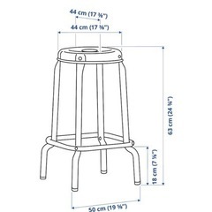 IKEA チェア　ROSKOG ロースコグ オフホワイト ハイチェア の画像