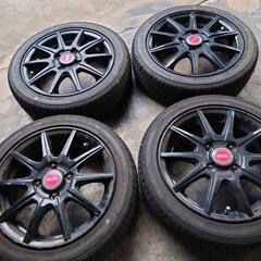 軽四 コンパクトカーサイズ 155 55 14 バリ山 5.5J...