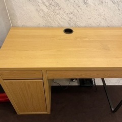 IKEA MICKE ミッケ デスク, オーク調, 105x50 cm ２台の画像
