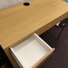 IKEA MICKE ミッケ デスク, オーク調, 105x50 cm ２台の画像