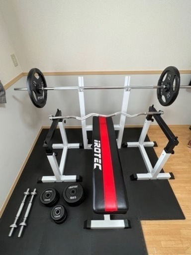 【取引終了 受け渡し者決定】IROTEC（アイロテック）ベンチプレスセット
