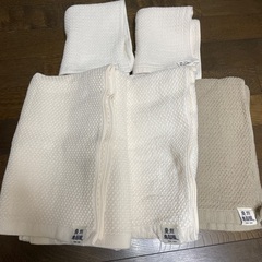 泉州南部織ハニカム織バスタオル3枚 フェイスタオル2枚セットの画像