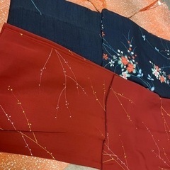 小紋　紬　着物2点羽織り1点セットアンティークの画像