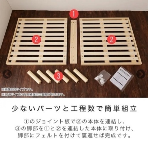 【期間限定】シングルベッド  ショート丈  ポケットコイルマットレス付き