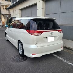 エスティマ2.4 アエラスGエディション　H19　車検6/3　115000ｋ　社外メモリーナビ＆フルセグTV　フリップダウンモニター　カラーバックカメラ 　両側パワースライド　純正エアロ＆フロントリップスポイラー　リヤゲートスポイラー　社外16ＡＷ　キセノン＆社外LEDドアミラー　7人乗の画像