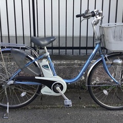 Panasonic電動アシスト自転車26インチ ブルー美品 Panasonic電動アシスト自転車26インチ ブルー美品