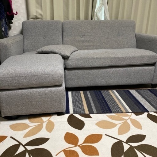 お値下げしました！ニトリ購入 布張りポケットコイルカウチソファー 3人かけ