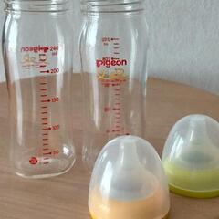 ピジョンガラス哺乳瓶　240ml×2の画像