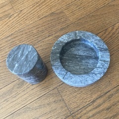 大理石灰皿セット 高級品　タバコの画像