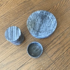 大理石灰皿セット 高級品　タバコの画像