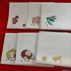 値下げ□懐紙 柄付き お歌題絵懐紙の画像