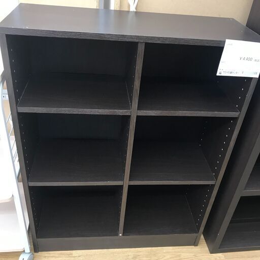 ★ジモティ割あり★  収納棚 ダークブラウン H100×W77×D30 クリーニング済み KJ2728