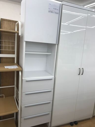 ★ジモティ割あり★  収納棚 白 H180×W45×D32 クリーニング済み KJ2732