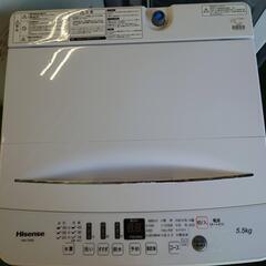 【愛品倶楽部柏店】ハイセンス 2020年製 5.5kg 洗濯機 HW-T55Dの画像