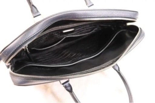 【新品同様】PRADA サフィアーノ レザーブリーフケース/ビジネスバッグ