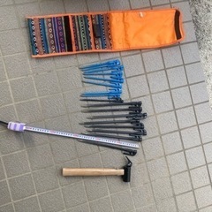 テント用　ペグ　ハンマー　セット
