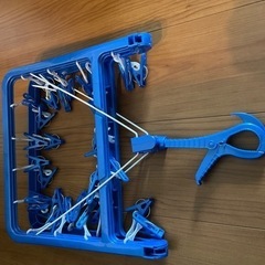 ♪♪長方形の洗濯バサミ付きハンガー♡♪♪(*´꒳`*)の画像