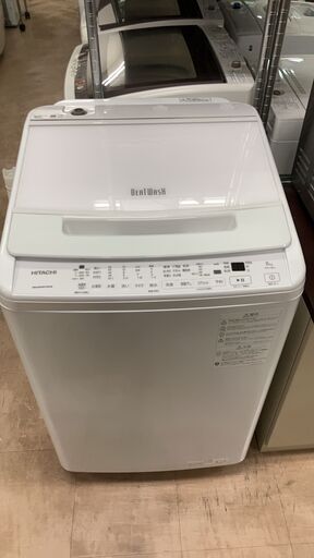 HITACHI/日立 8kg洗濯機 2022年製 BW-V80H ナイアガラビート洗浄 No.408 ※現金、クレジット、スマホ決済対応※