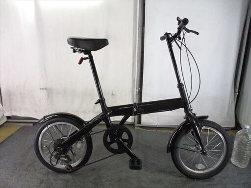 D3　★　8500　円★　折りたたみ中古自転車【16インチ　黒 】