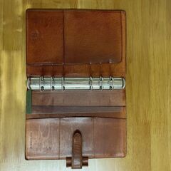 [本革]日本製KNOX（ノックス）システム手帳カバー6穴　transport06・中古品★引き取り送料0円の画像