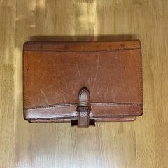 [本革]日本製KNOX（ノックス）システム手帳カバー6穴　transport06・中古品★引き取り送料0円の画像