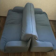 ソファ2点 ピンク カバー付き