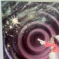 【ディズニー　ファンタジア　ミッキーマウス】光る絵画ヴィンテージの画像