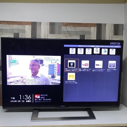 即日受渡❣️SHARP4K対応液晶 TV  YouTube視聴16500円
