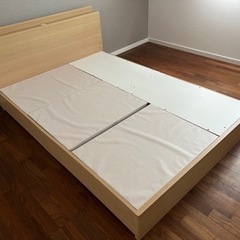 9/22まで【商談中】ニトリダブルベッドフレーム【値下中】の画像