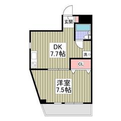 💙💙敷礼０😍《1DK》市川市🐻京成八幡駅から徒歩4分！一人暮らし...