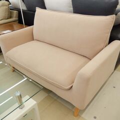 ☆美品  ヤマダオリジナル 2人掛けソファ 布張り ベージュ 木製脚  札幌市清田区 ☆美品 ヤマダオリジナル 2人掛けソファ 布張り ベージュ 木製脚