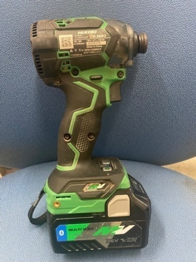 HiKOKI(ハイコーキ) 36Vインパクトドライバ WH36DC  バッテリー2個　充電器付き　リサイクルショップ宮崎屋佐土原店R5.9.1