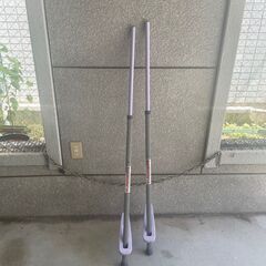 アルミ製カラ－竹馬　高さ調節可能　紫