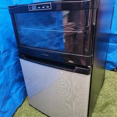 冷蔵庫一体型ワインセラー　SCW-208S　68L　縦70cm×...