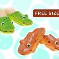 カエル！？シューズ2個セットの画像