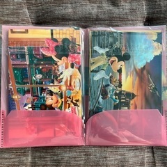 【未開封品】ディズニーシー　ポストカード10枚セット　見開きポケットファイル入りの画像
