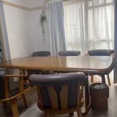 ニトリ - ニトリ ダイニングテーブル 回転チェア6脚セット ニトリ ダイニングテーブル 回転椅子6脚セット