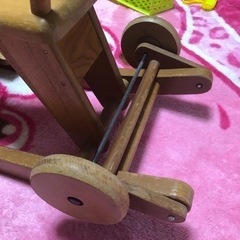 木馬 子供 遊び レトロ 車輪付き 知育玩具の画像