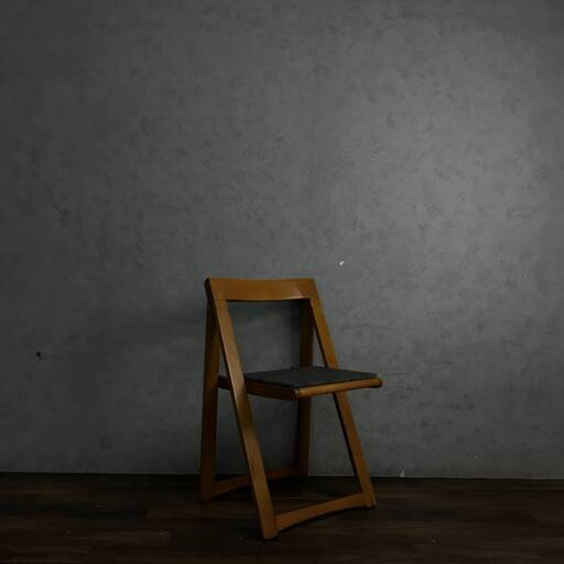 ut10/46 レトロ 木製 フォールディングチェア 1客 布座面 折り畳み椅子 アンティーク 古道具 ビンテージ ウッド イス ヴィンテージ②〇