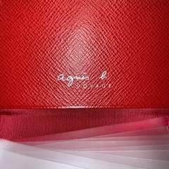 ☆お値引可能☆【美品】agnes b. 赤 カードケースの画像