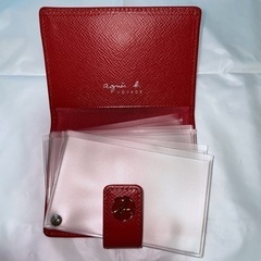 ☆お値引可能☆【美品】agnes b. 赤 カードケースの画像