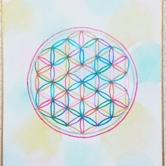 幾何学模様アート【フラワーオブアート】講座の画像