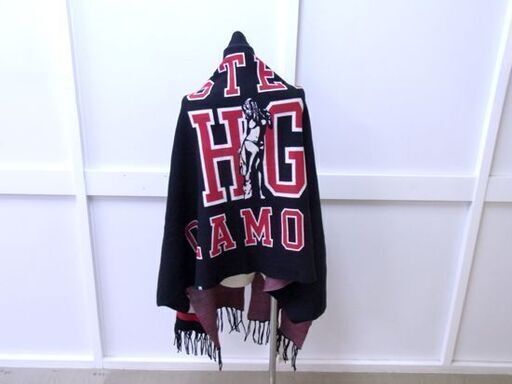 HYSTERIC GLAMOUR ヒステリックグラマー ニットポンチョ 袖付き フリーサイズ ユニセックス ショール ジャガード 西岡店