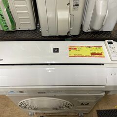 K04491　シャープ　2017年製　中古エアコン　主に6畳用　冷房能力　2.2KW ／ 暖房能力　2.5KW