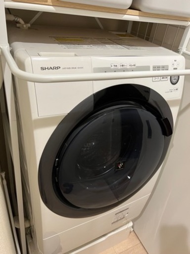 【9/4受け取り限定】SHARP ドラム式洗濯機　ES-S7C  2018年型　解体洗浄