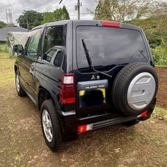 最終値下げ‼️  三菱　パジェロミニ   5速MT  4WD         タイミングベルト交換済み‼️　CDデッキ　ポータルナビ付き‼️の画像
