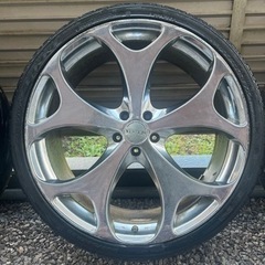 22インチ ホイール SUV ハリアー ムラーノ ランクル プラドの画像