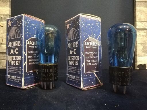 ◆全国発送可◆ARCTURUS アクチューラス 127 真空管 整流管 2本セット 64.0/99.6◆整備済◆下取歓迎!! m0o2591/2583si